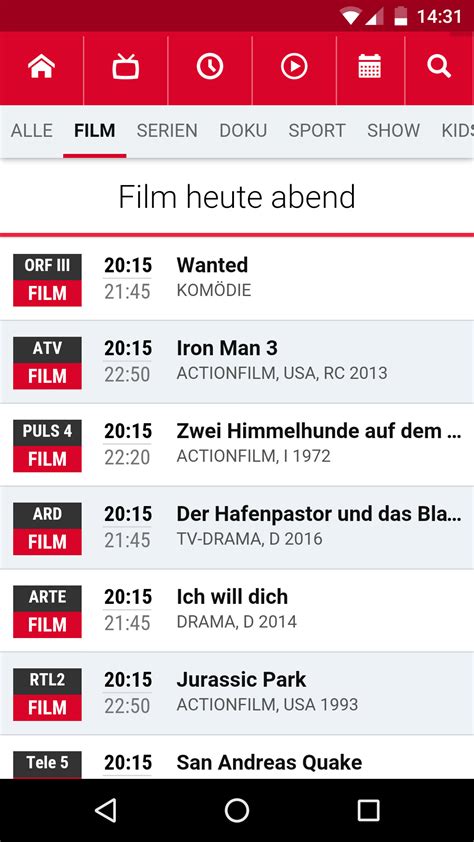 programmi hot|Fernsehprogramm heute abend 20:15 Uhr